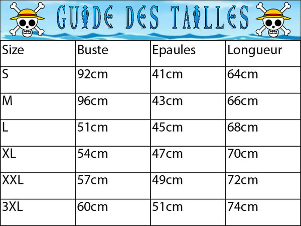 Guide des tailles