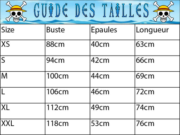 Guide des tailles