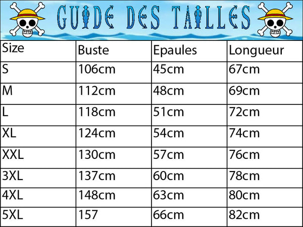 Guide des tailles