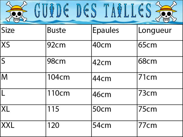 Guide des tailles