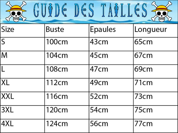 Guide des tailles