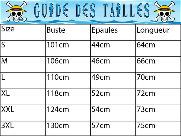 Guide des tailles