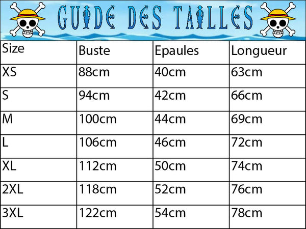 Guide des tailles