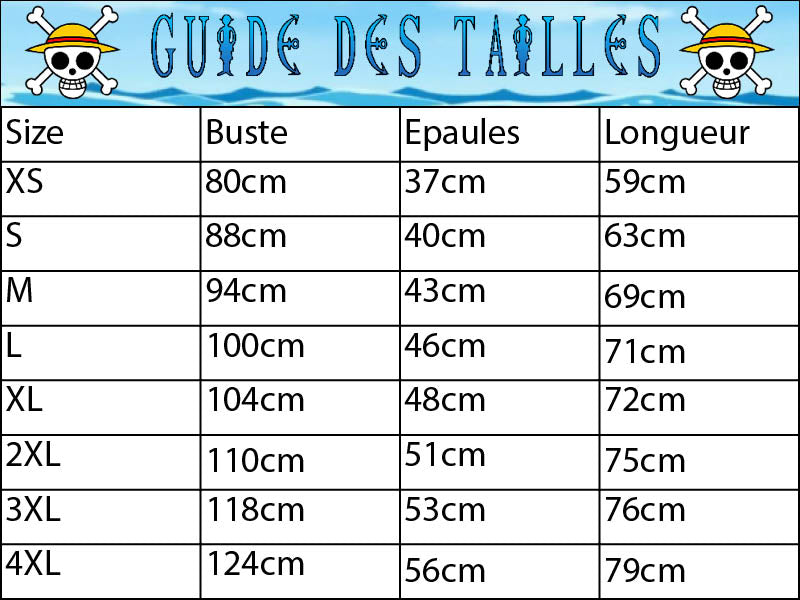 Guide des Tailles