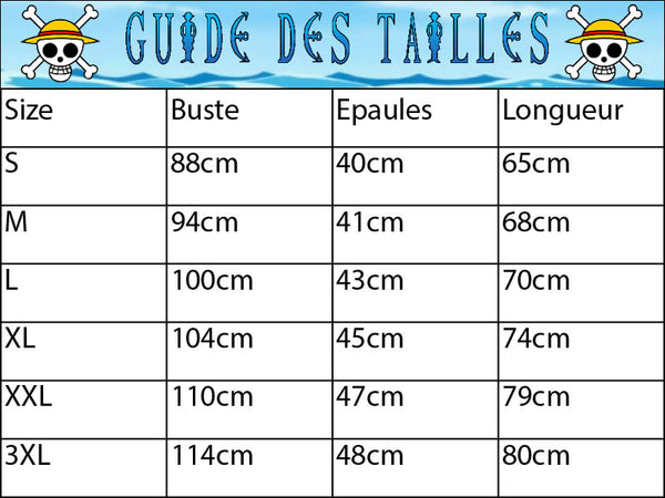 Guide des tailles