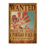 Poster Wanted Ace One Piece