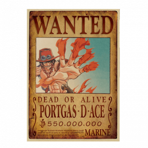 Poster Wanted Ace One Piece