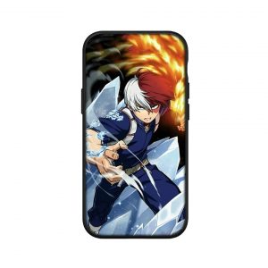 Coque iPhone My Hero Academia Shoto Glace & Feu