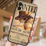 Coque iPhone One Piece Ace Wanted