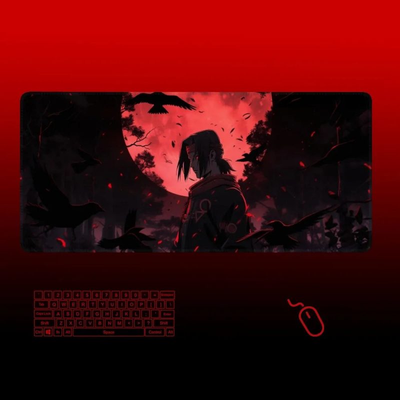 Tapis de Souris Itachi Lune de Sang