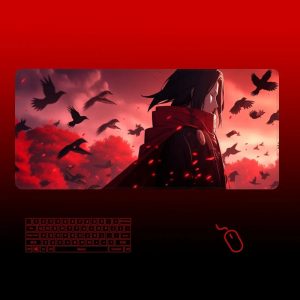 Tapis de Souris Itachi Uchiwa Corbeaux