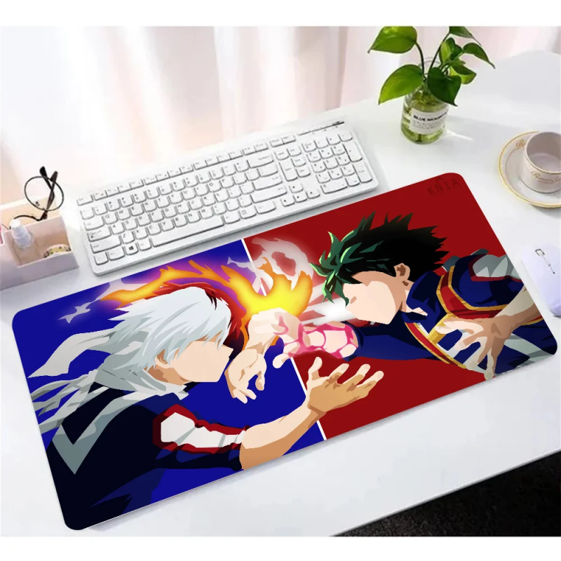 Tapis de Souris My Hero Academia Izuku Contre Shoto