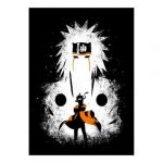 poster naruto noir et blanc