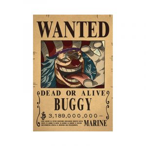 Poster One Piece Wanted Buggy