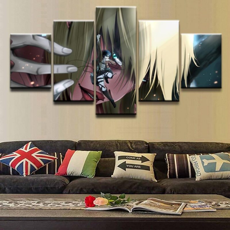 Tableau Attaque des Titans Annie Leonhart vs Eren