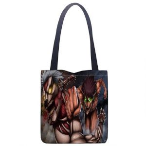 Sac Cabas Attaque des Titans  Titan Cuirassé vs Titan Assaillant