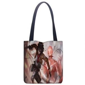 Sac Cabas Attaque des Titans Mikasa et Titan