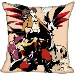 Housse de Coussin Attaque des Titans Livaï Pokemon