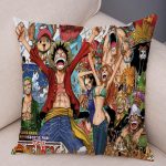 Housse de Coussin One Piece Équipage Luffy
