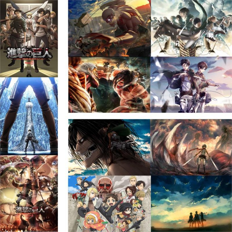 Poster Attaque des Titans  Levi et Eren