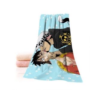 Serviette de Plage One Piece Luffy & Law