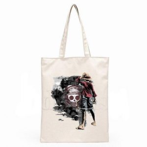 Sac Cabas One Piece Jolly Roger de Luffy