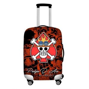 Housse de Valise One Piece Jolly Roger Portgas D. Ace