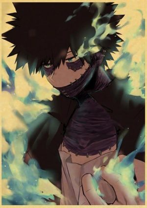 Poster My Hero Academia Flamme Bleue