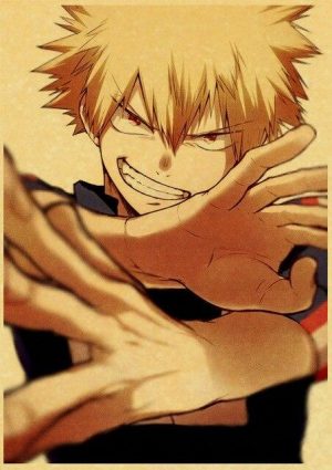 Poster My Hero Academia Katsuki Héros