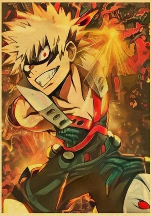 Poster My Hero Academia Kacchan Explosif