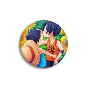 Pin's One Piece Luffy et Ace