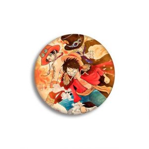 Pin's One Piece Luffy et Ace