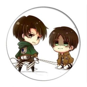 Pin's Attaque des Titans Eren & Livaï