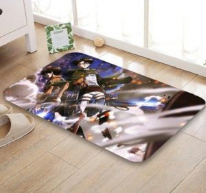 Tapis Attaque des Titans Eren & Livai