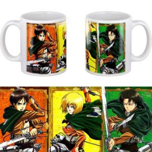 Mug Attaque des titans Eren Armin Livaï