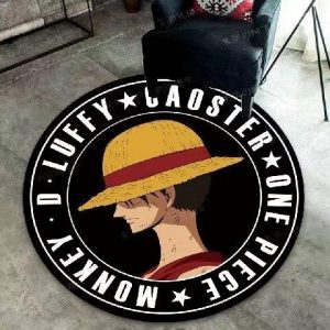 Tapis Rond One Piece Insigne Monkey D. Luffy