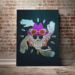 Tableau One Piece Jolly Roger de Nico Robin