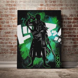 Tableau One Piece Zoro Sabreur