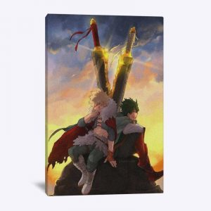 Tableau My Hero Academia Katsuki et Izuku