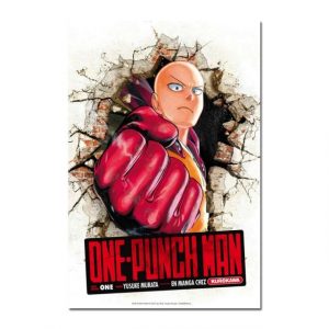 Tableau One Punch Man Chauve Capé Héros