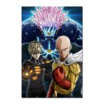 Tableau One Punch Man Saitama vs Boros