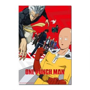 Tableau One Punch Man Saitama vs Garoh