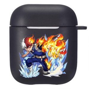 Coque Airpods My Hero Academia Shoto Feu Glace