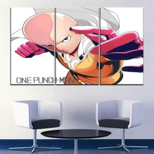 Tableau One Punch Man Le Chauve Capé Poing