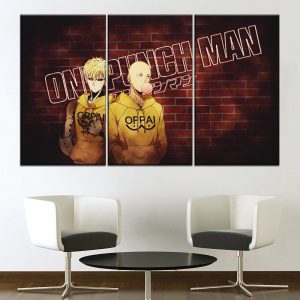 Tableau One Punch Man Saitama Genos Oppai