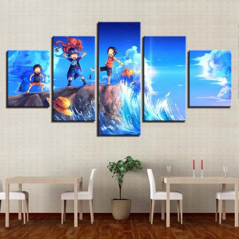 Tableau One Piece Frères Spirituels