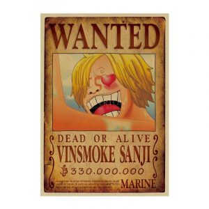 Poster Wanted Sanji One Piece