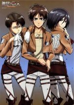 Poster Mikasa Levi Eren