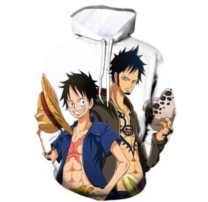 Sweat Monkey D. Luffy et Trafalgar D. Law