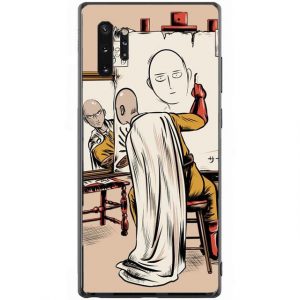 Coque One Punch Man Samsung Saitama tête Oeuf